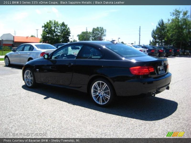 Black Sapphire Metallic / Black Dakota Leather 2011 BMW 3 Series 335i xDrive Coupe