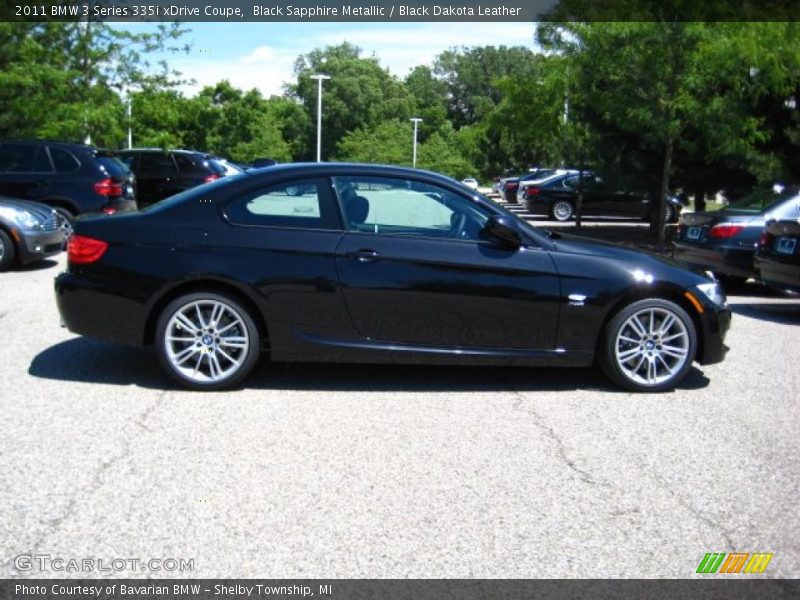 Black Sapphire Metallic / Black Dakota Leather 2011 BMW 3 Series 335i xDrive Coupe