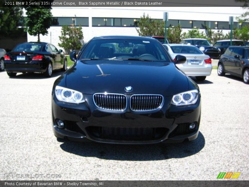Black Sapphire Metallic / Black Dakota Leather 2011 BMW 3 Series 335i xDrive Coupe