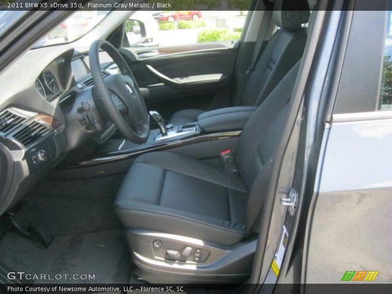 Platinum Gray Metallic / Black 2011 BMW X5 xDrive 35d