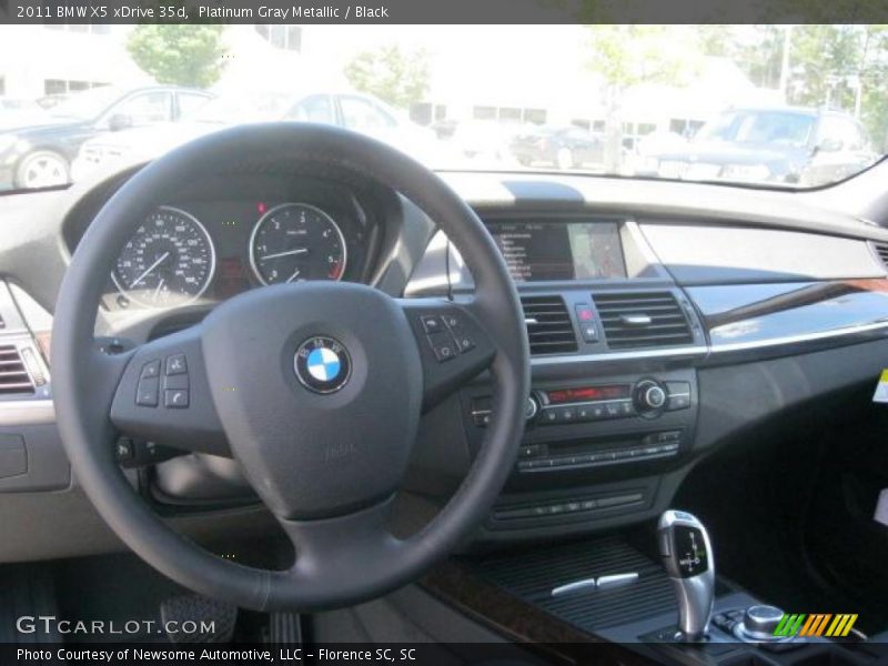 Platinum Gray Metallic / Black 2011 BMW X5 xDrive 35d