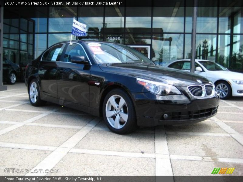 Jet Black / Black Dakota Leather 2007 BMW 5 Series 530xi Sedan