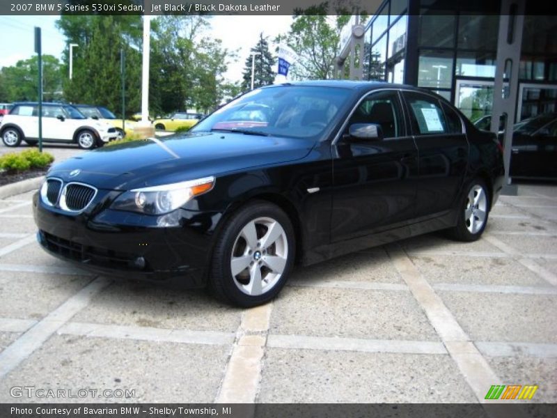 Jet Black / Black Dakota Leather 2007 BMW 5 Series 530xi Sedan