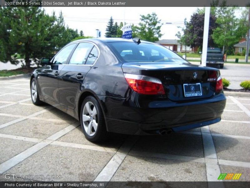 Jet Black / Black Dakota Leather 2007 BMW 5 Series 530xi Sedan