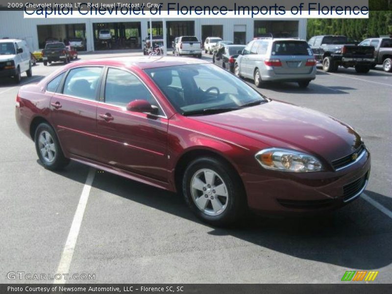 Red Jewel Tintcoat / Gray 2009 Chevrolet Impala LT