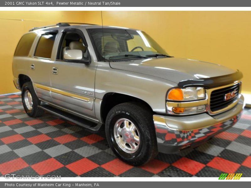 Pewter Metallic / Neutral Tan/Shale 2001 GMC Yukon SLT 4x4