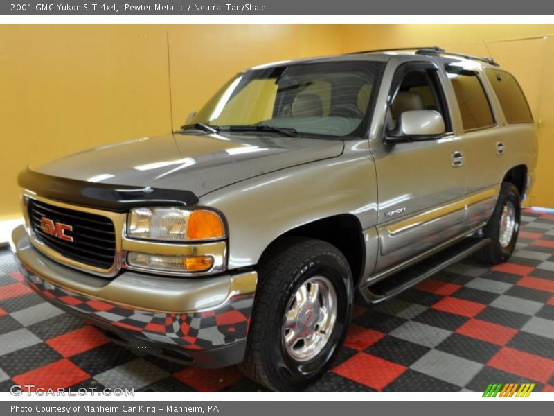 Pewter Metallic / Neutral Tan/Shale 2001 GMC Yukon SLT 4x4