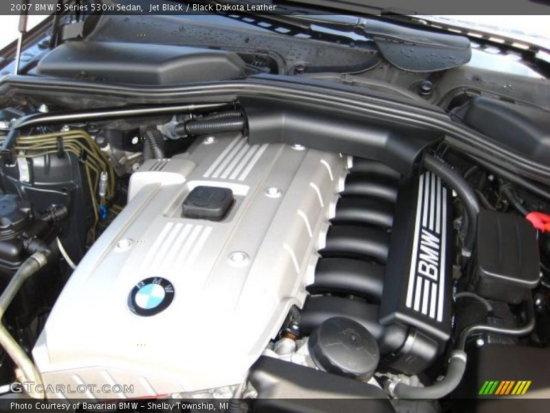 Jet Black / Black Dakota Leather 2007 BMW 5 Series 530xi Sedan