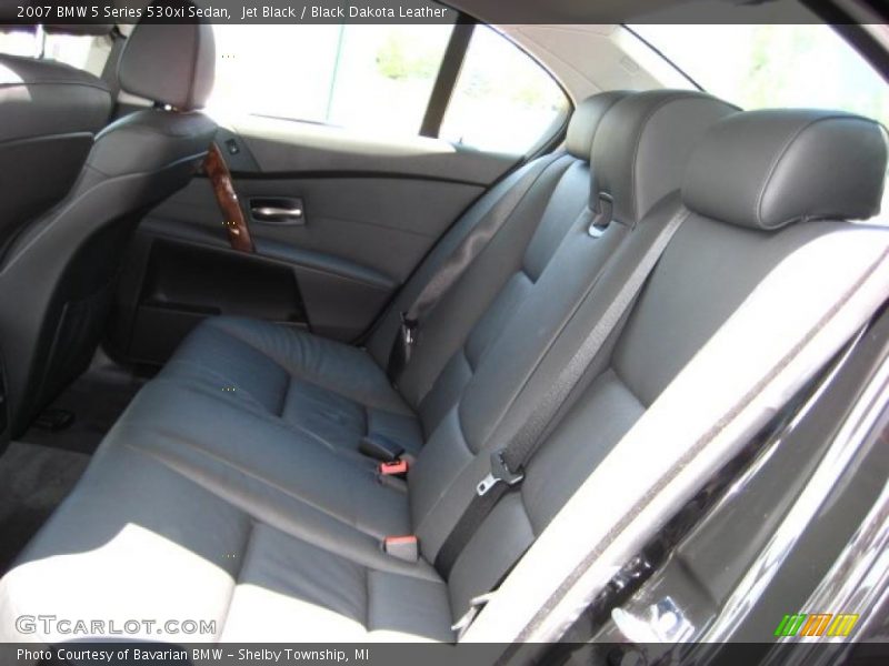 Jet Black / Black Dakota Leather 2007 BMW 5 Series 530xi Sedan