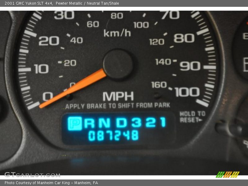 Pewter Metallic / Neutral Tan/Shale 2001 GMC Yukon SLT 4x4