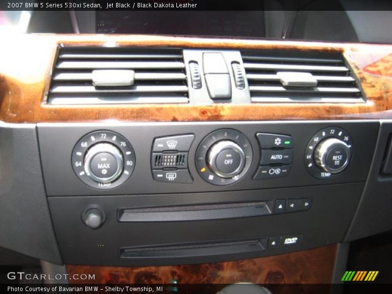 Jet Black / Black Dakota Leather 2007 BMW 5 Series 530xi Sedan