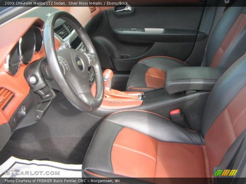 Silver Moss Metallic / Ebony/Brick 2009 Chevrolet Malibu LTZ Sedan