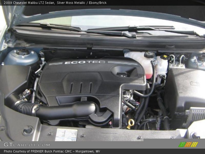 Silver Moss Metallic / Ebony/Brick 2009 Chevrolet Malibu LTZ Sedan