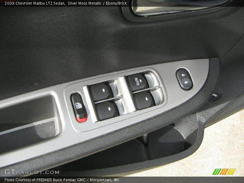 Silver Moss Metallic / Ebony/Brick 2009 Chevrolet Malibu LTZ Sedan