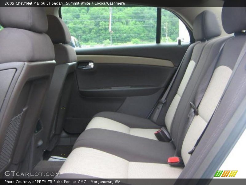 Summit White / Cocoa/Cashmere 2009 Chevrolet Malibu LT Sedan