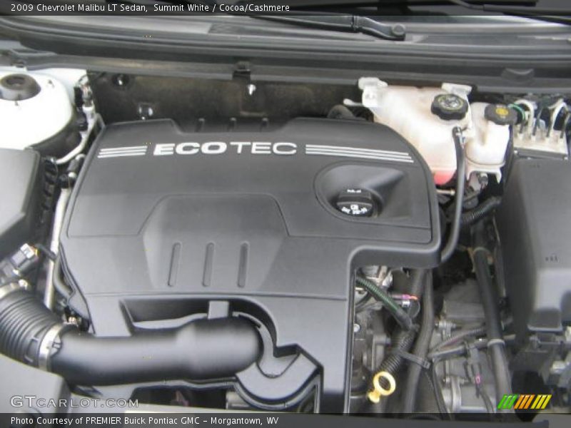 Summit White / Cocoa/Cashmere 2009 Chevrolet Malibu LT Sedan