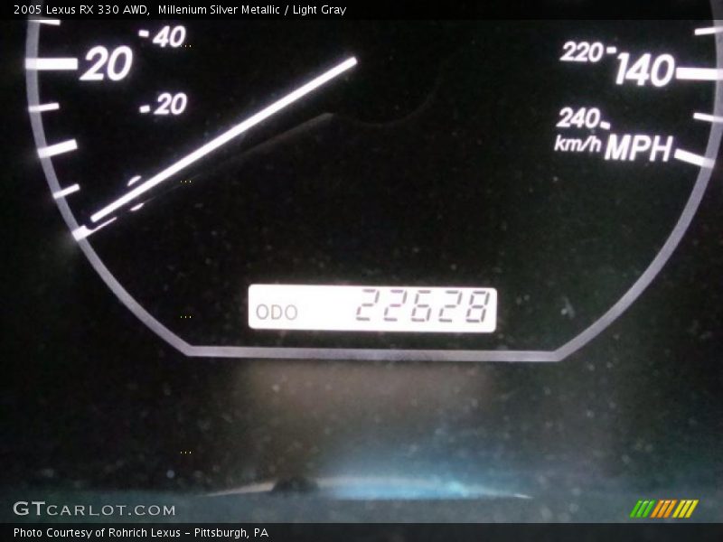 Millenium Silver Metallic / Light Gray 2005 Lexus RX 330 AWD