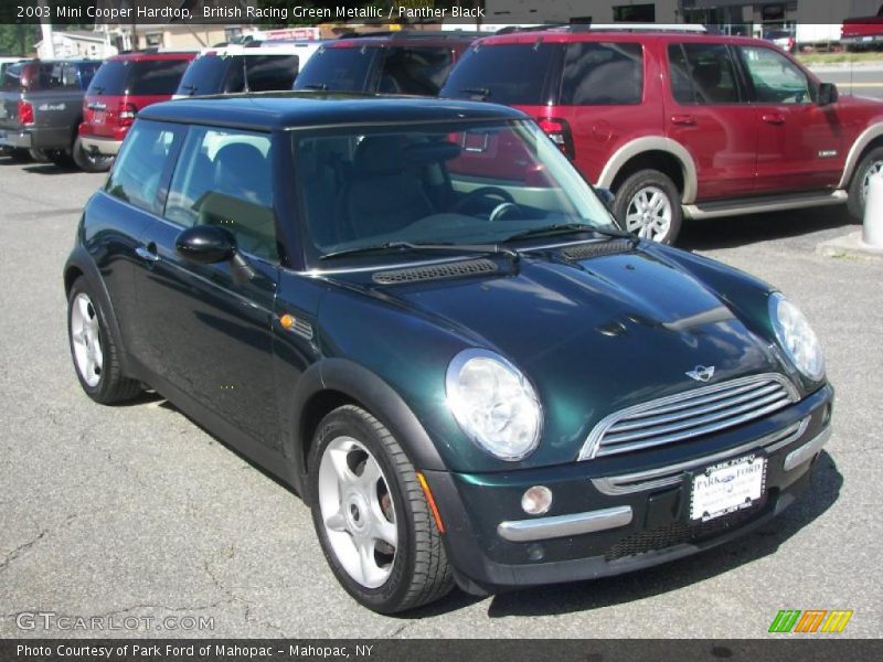 British Racing Green Metallic / Panther Black 2003 Mini Cooper Hardtop