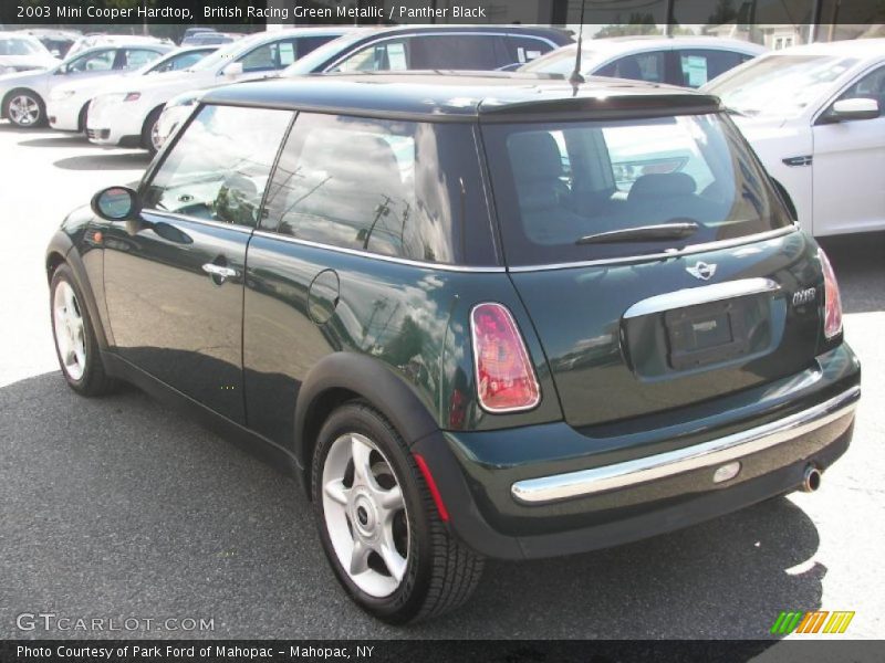 British Racing Green Metallic / Panther Black 2003 Mini Cooper Hardtop