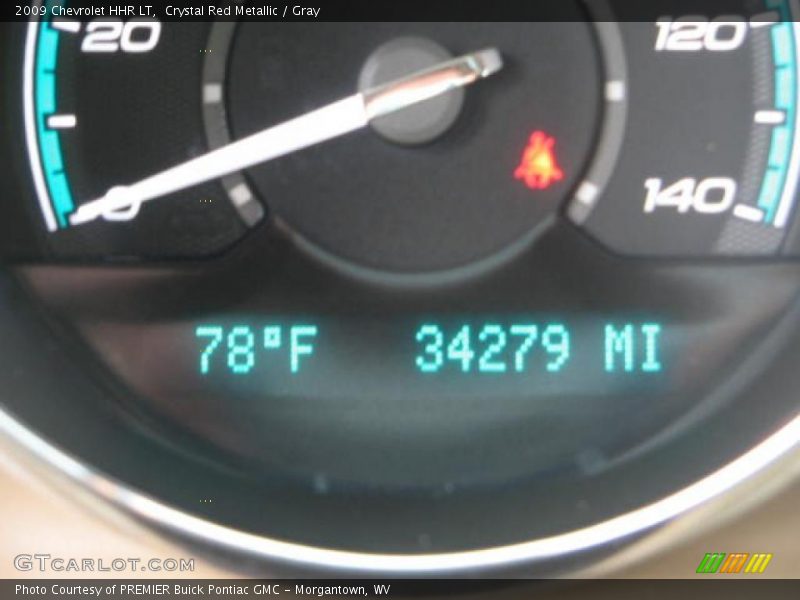 Crystal Red Metallic / Gray 2009 Chevrolet HHR LT