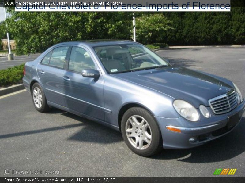 Platinum Blue Metallic / Stone 2006 Mercedes-Benz E 350 Sedan