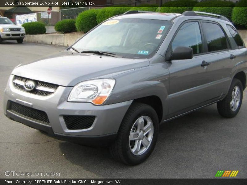 Steel Silver / Black 2010 Kia Sportage LX V6 4x4