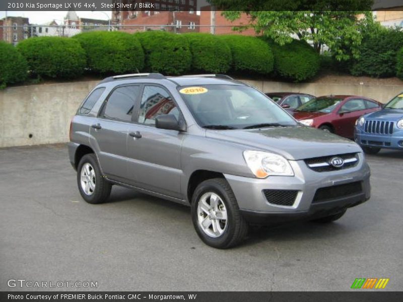Steel Silver / Black 2010 Kia Sportage LX V6 4x4
