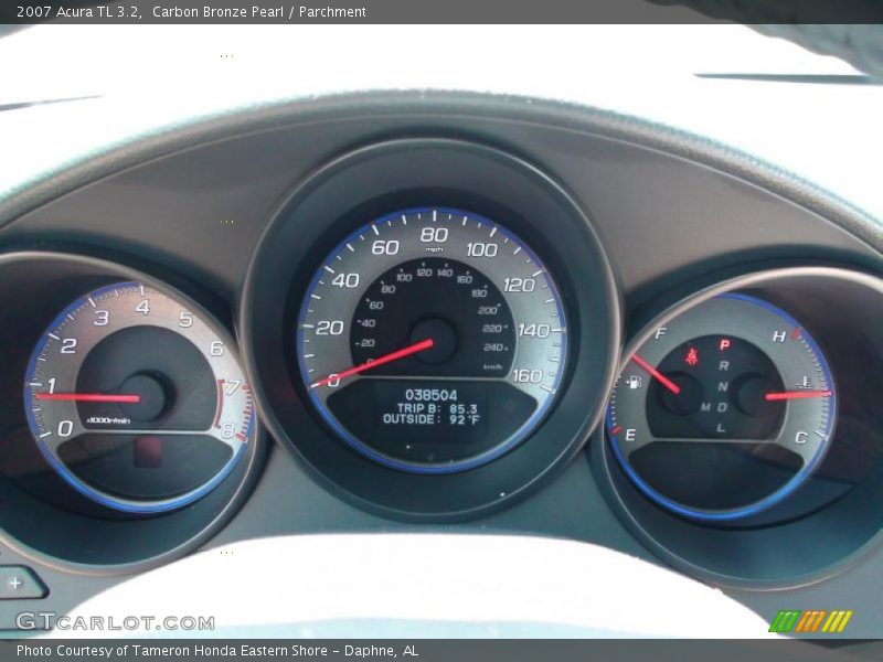 Carbon Bronze Pearl / Parchment 2007 Acura TL 3.2