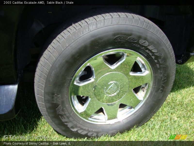 Sable Black / Shale 2003 Cadillac Escalade AWD