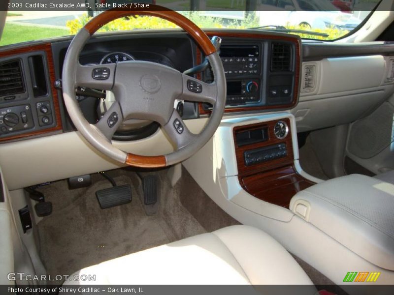 Sable Black / Shale 2003 Cadillac Escalade AWD