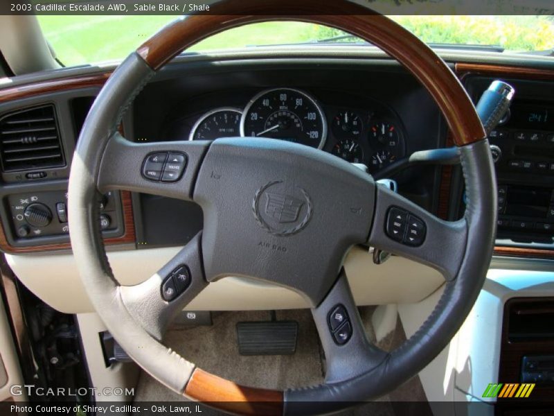 Sable Black / Shale 2003 Cadillac Escalade AWD