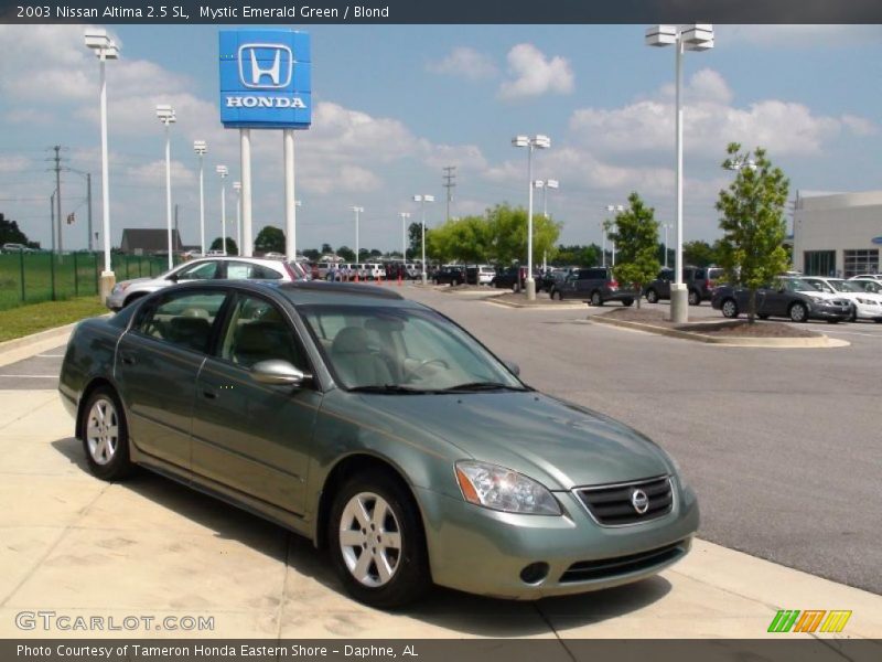 Mystic Emerald Green / Blond 2003 Nissan Altima 2.5 SL