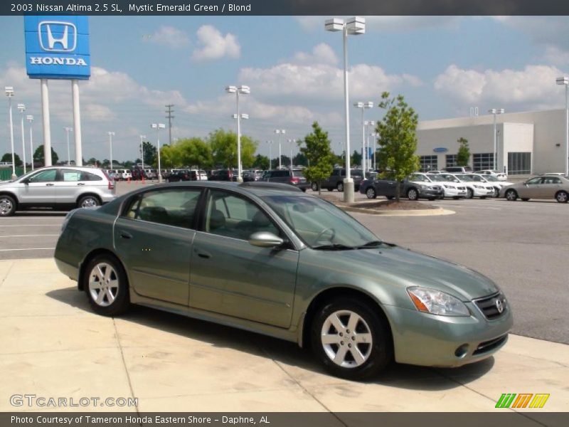Mystic Emerald Green / Blond 2003 Nissan Altima 2.5 SL