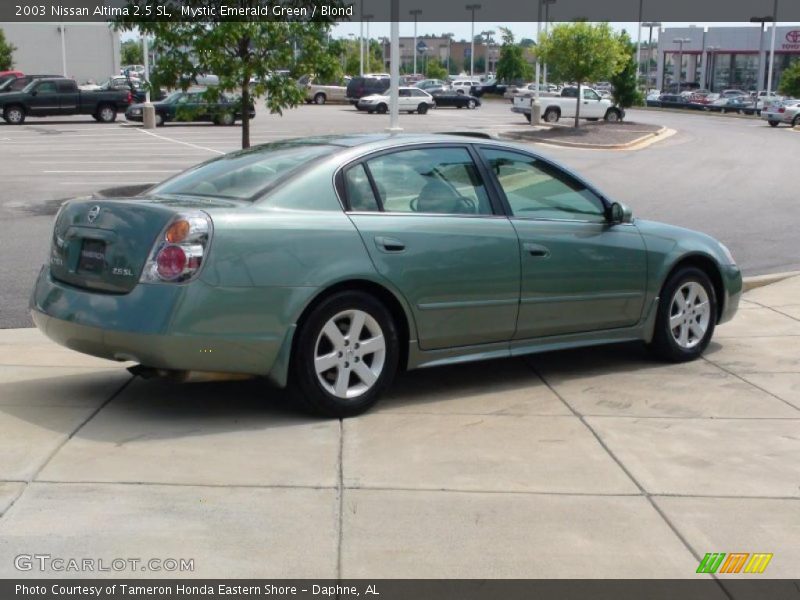 Mystic Emerald Green / Blond 2003 Nissan Altima 2.5 SL