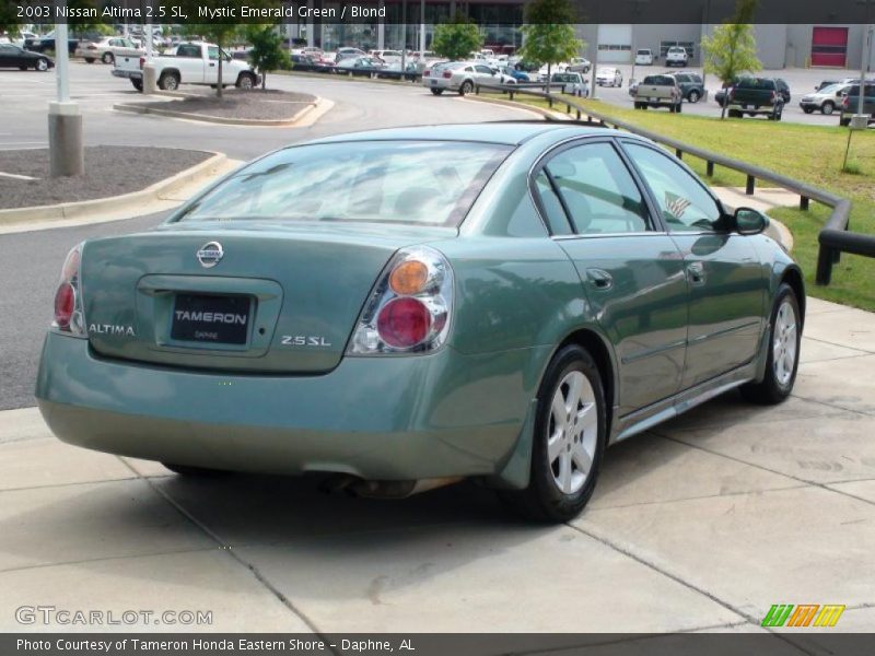 Mystic Emerald Green / Blond 2003 Nissan Altima 2.5 SL
