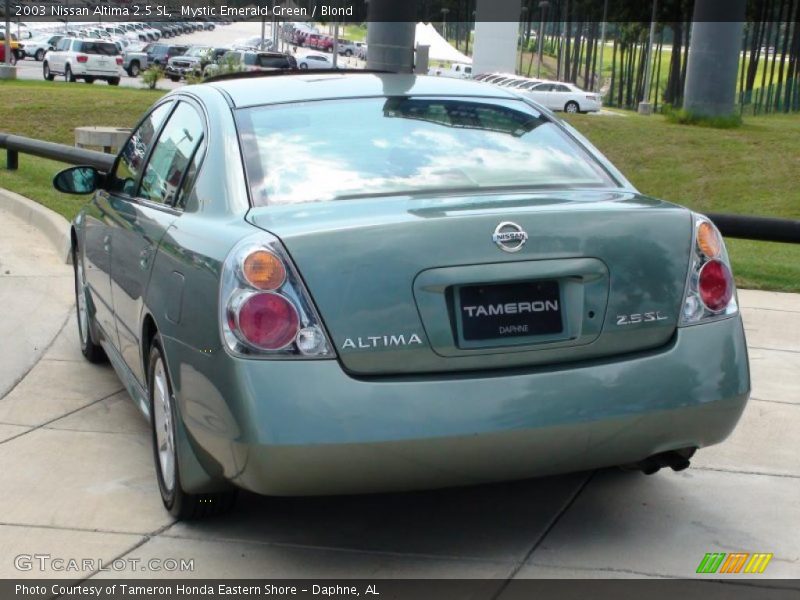 Mystic Emerald Green / Blond 2003 Nissan Altima 2.5 SL