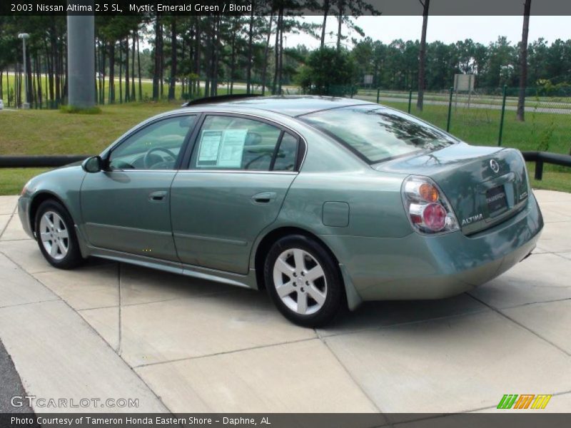 Mystic Emerald Green / Blond 2003 Nissan Altima 2.5 SL