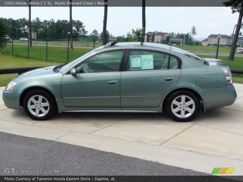 Mystic Emerald Green / Blond 2003 Nissan Altima 2.5 SL