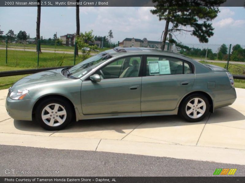 Mystic Emerald Green / Blond 2003 Nissan Altima 2.5 SL