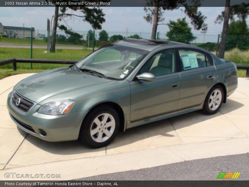 Mystic Emerald Green / Blond 2003 Nissan Altima 2.5 SL