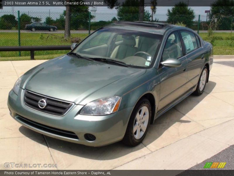 Mystic Emerald Green / Blond 2003 Nissan Altima 2.5 SL