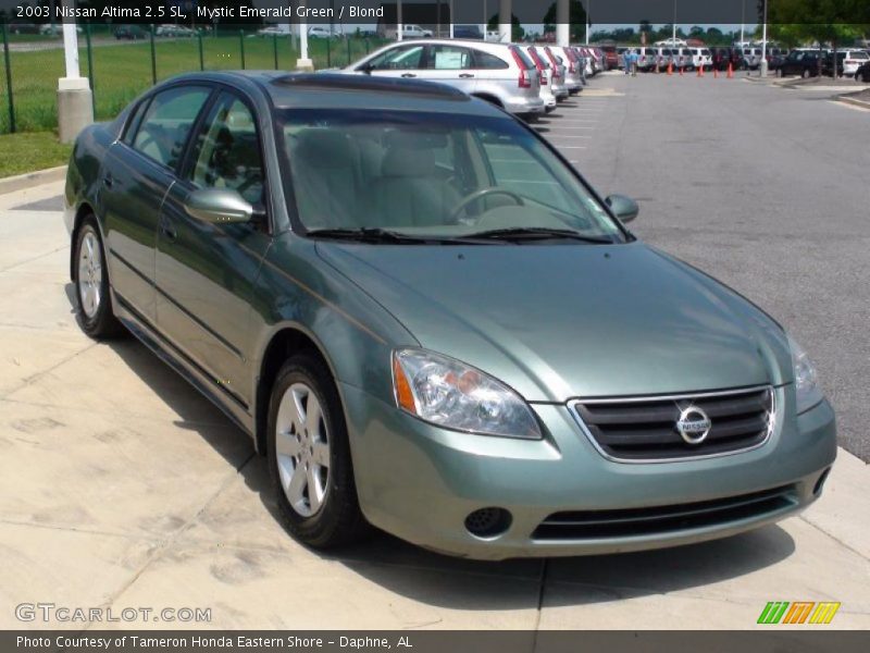 Mystic Emerald Green / Blond 2003 Nissan Altima 2.5 SL