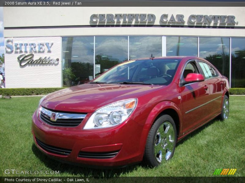 Red Jewel / Tan 2008 Saturn Aura XE 3.5