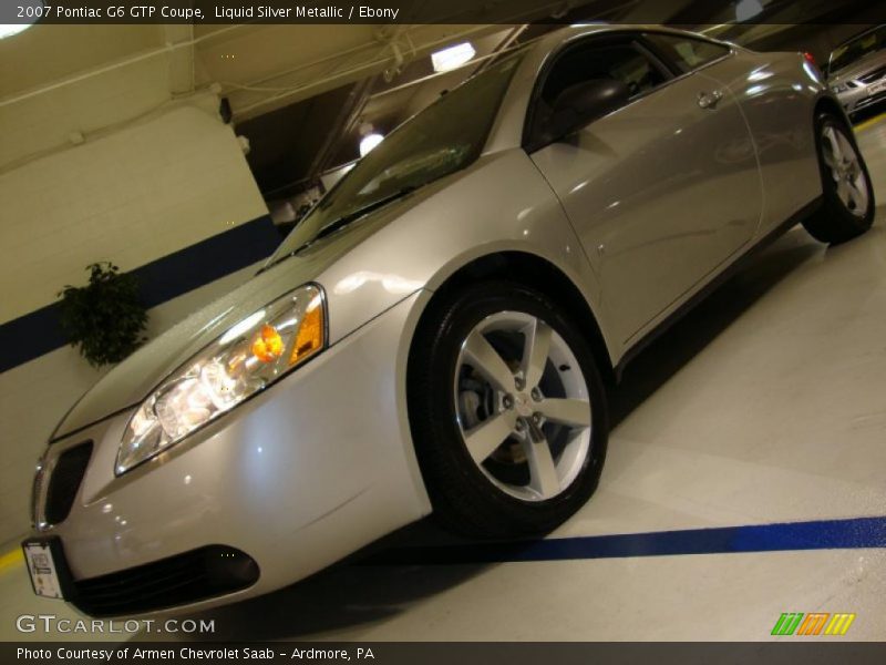 Liquid Silver Metallic / Ebony 2007 Pontiac G6 GTP Coupe