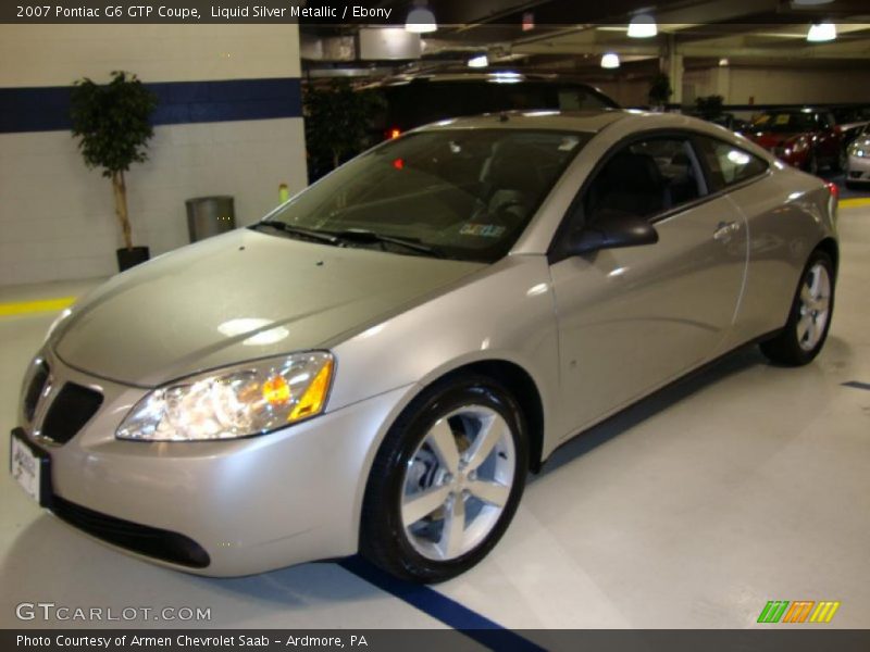 Liquid Silver Metallic / Ebony 2007 Pontiac G6 GTP Coupe