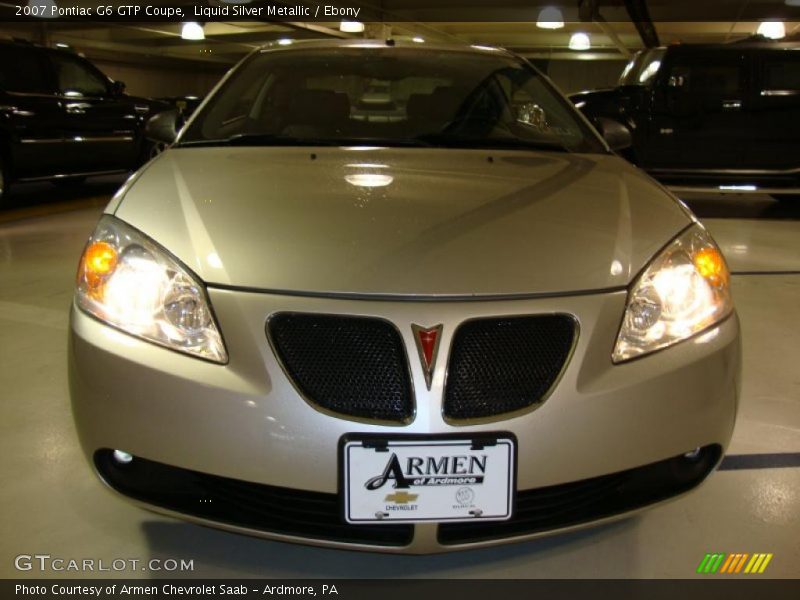 Liquid Silver Metallic / Ebony 2007 Pontiac G6 GTP Coupe