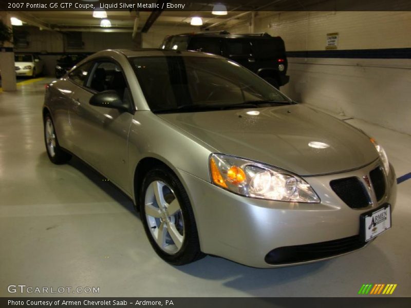Liquid Silver Metallic / Ebony 2007 Pontiac G6 GTP Coupe
