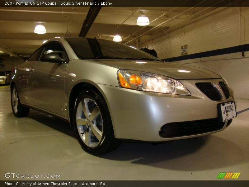 Liquid Silver Metallic / Ebony 2007 Pontiac G6 GTP Coupe