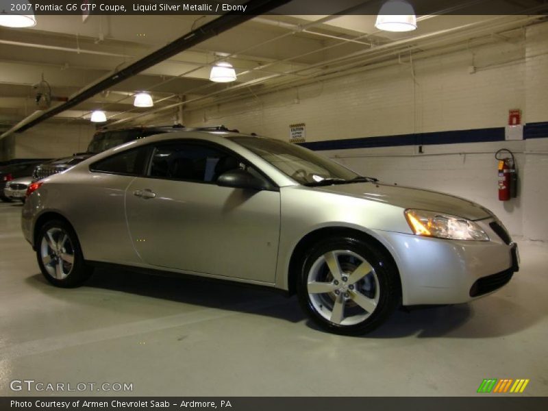 Liquid Silver Metallic / Ebony 2007 Pontiac G6 GTP Coupe