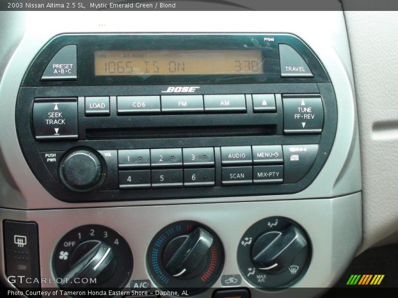 Mystic Emerald Green / Blond 2003 Nissan Altima 2.5 SL
